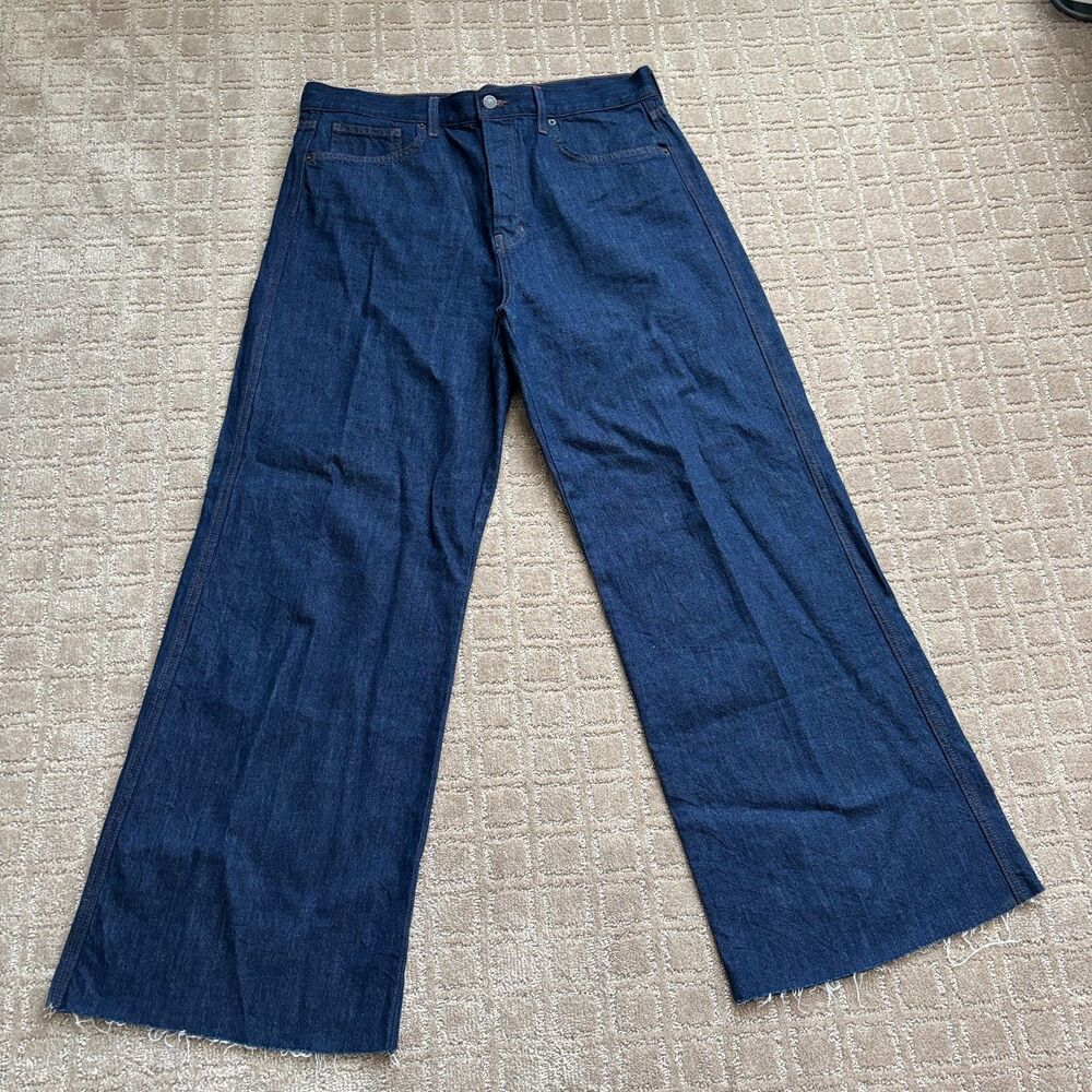 Veronica Beard Blue Wide Leg Jeans